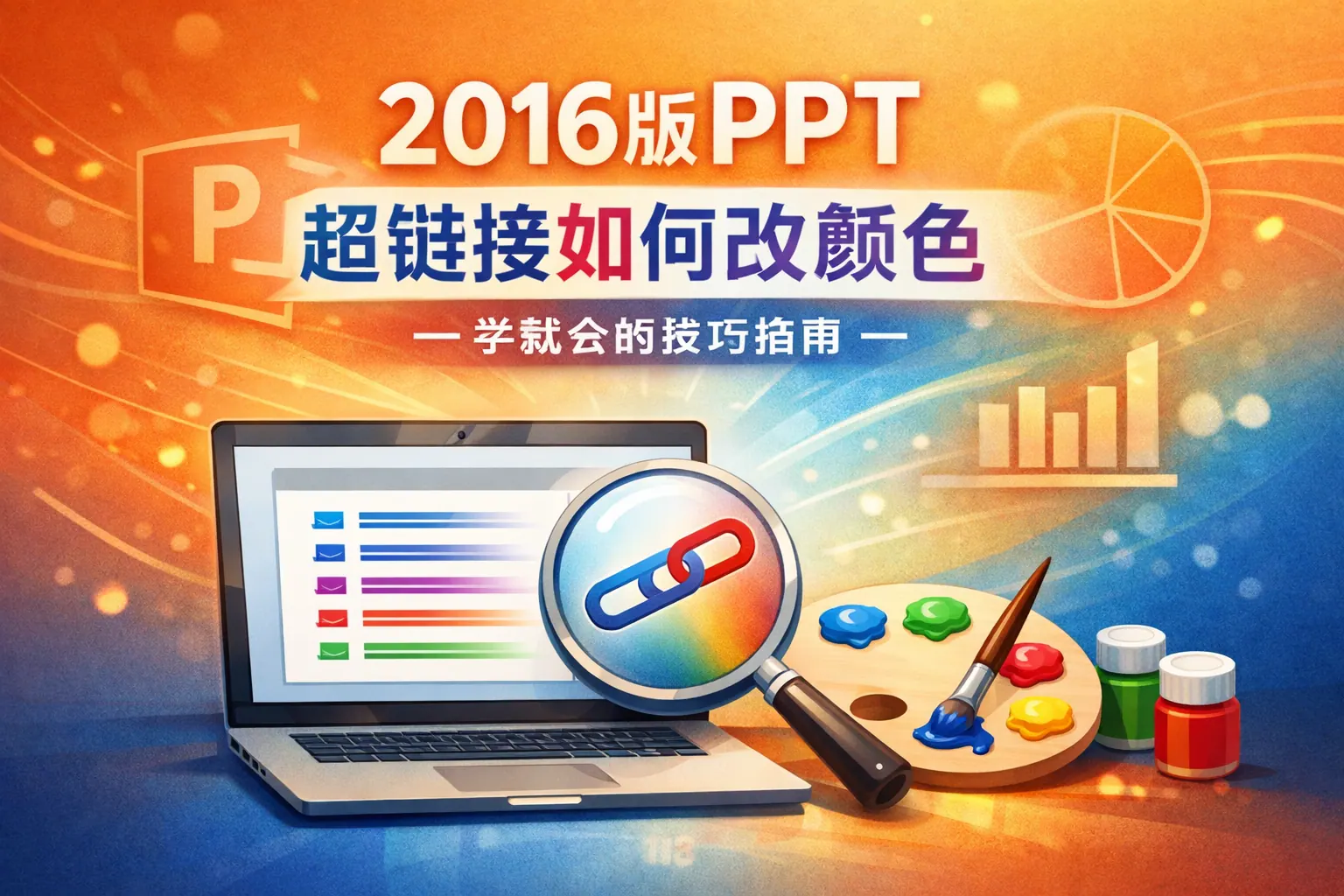 2016版PPT超链接如何改颜色