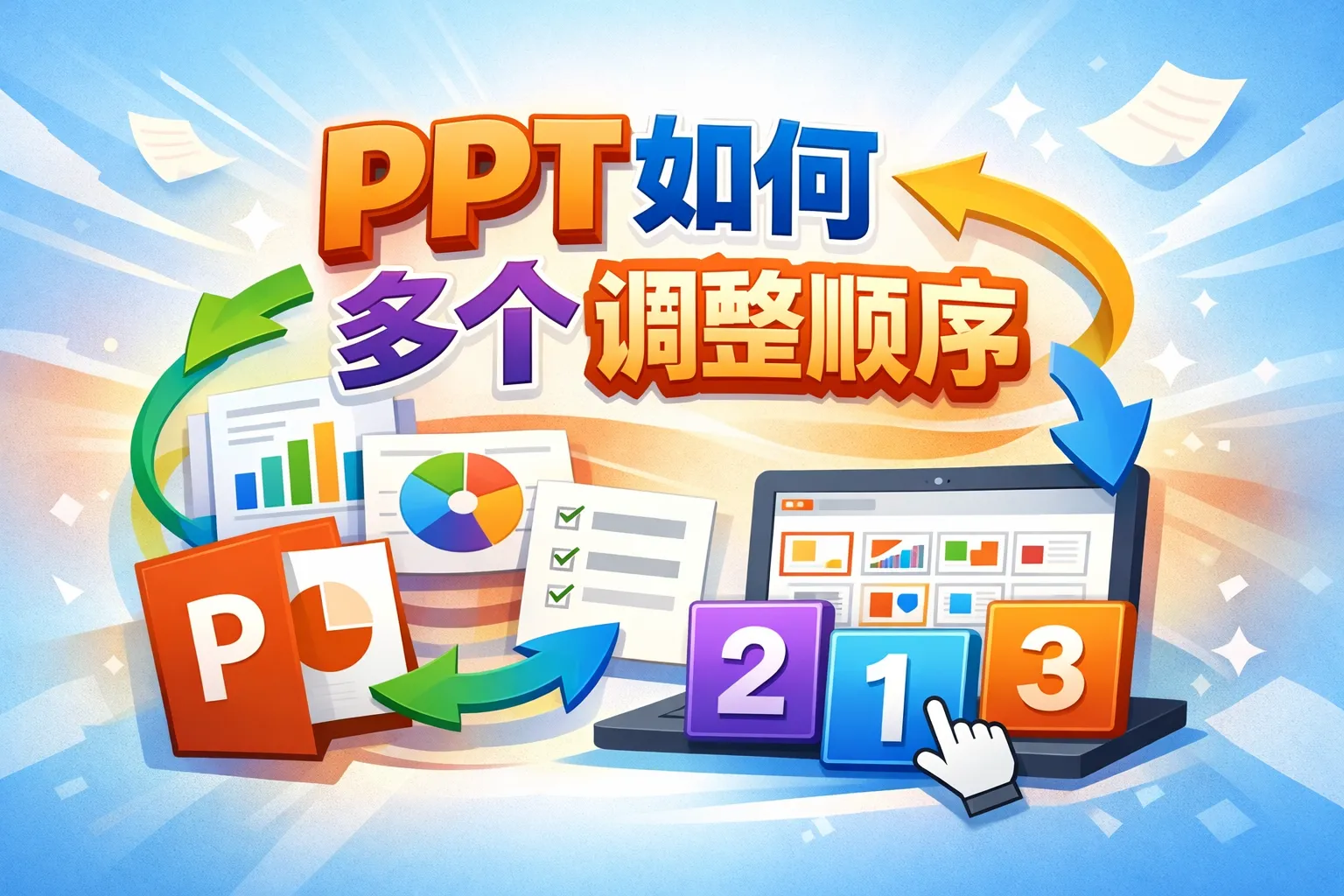 ppt如何多个调整顺序