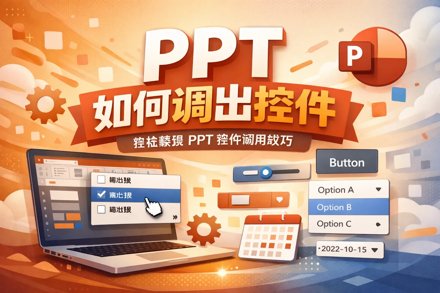 ppt如何调出控件