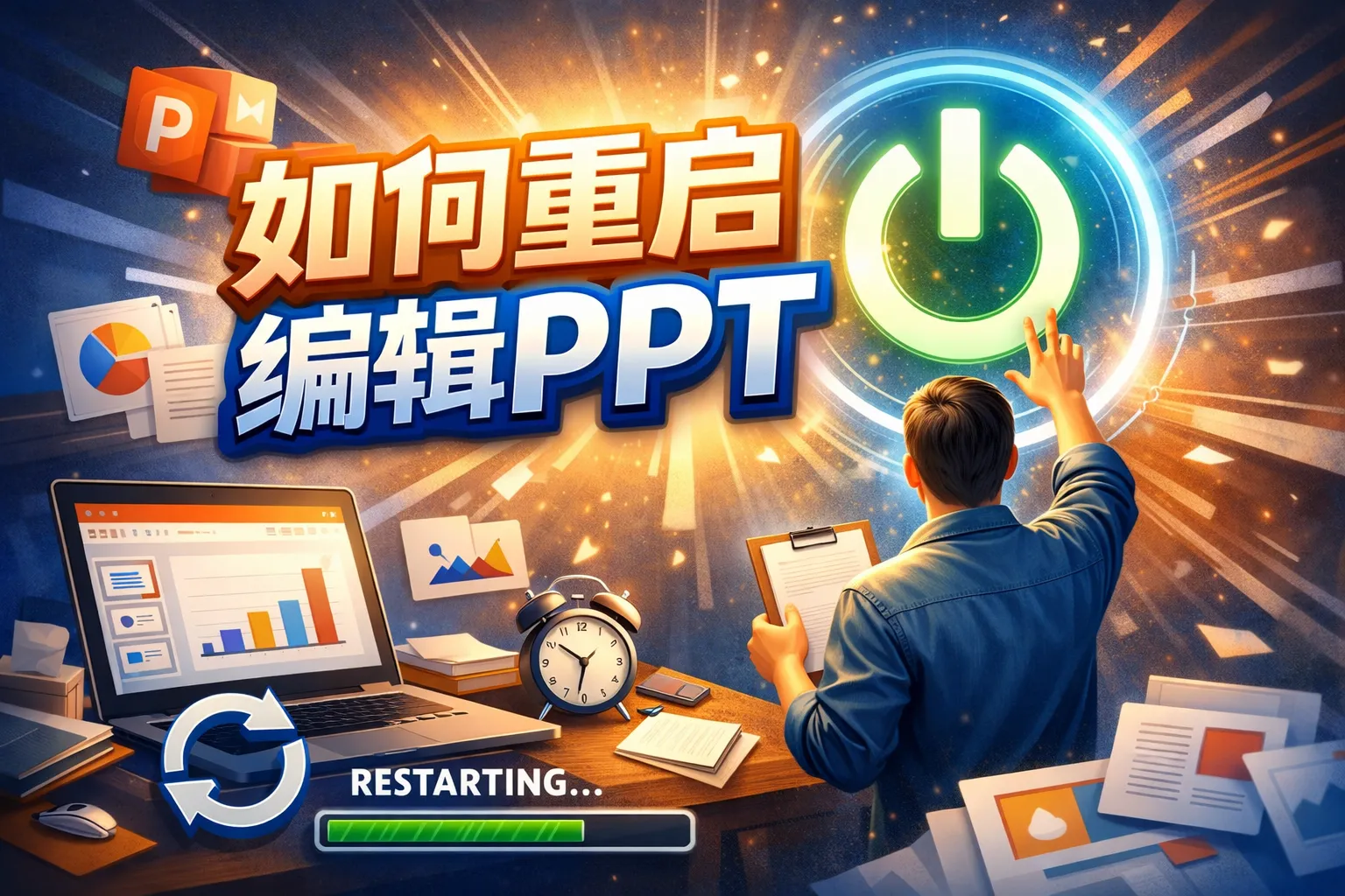 如何重启编辑ppt