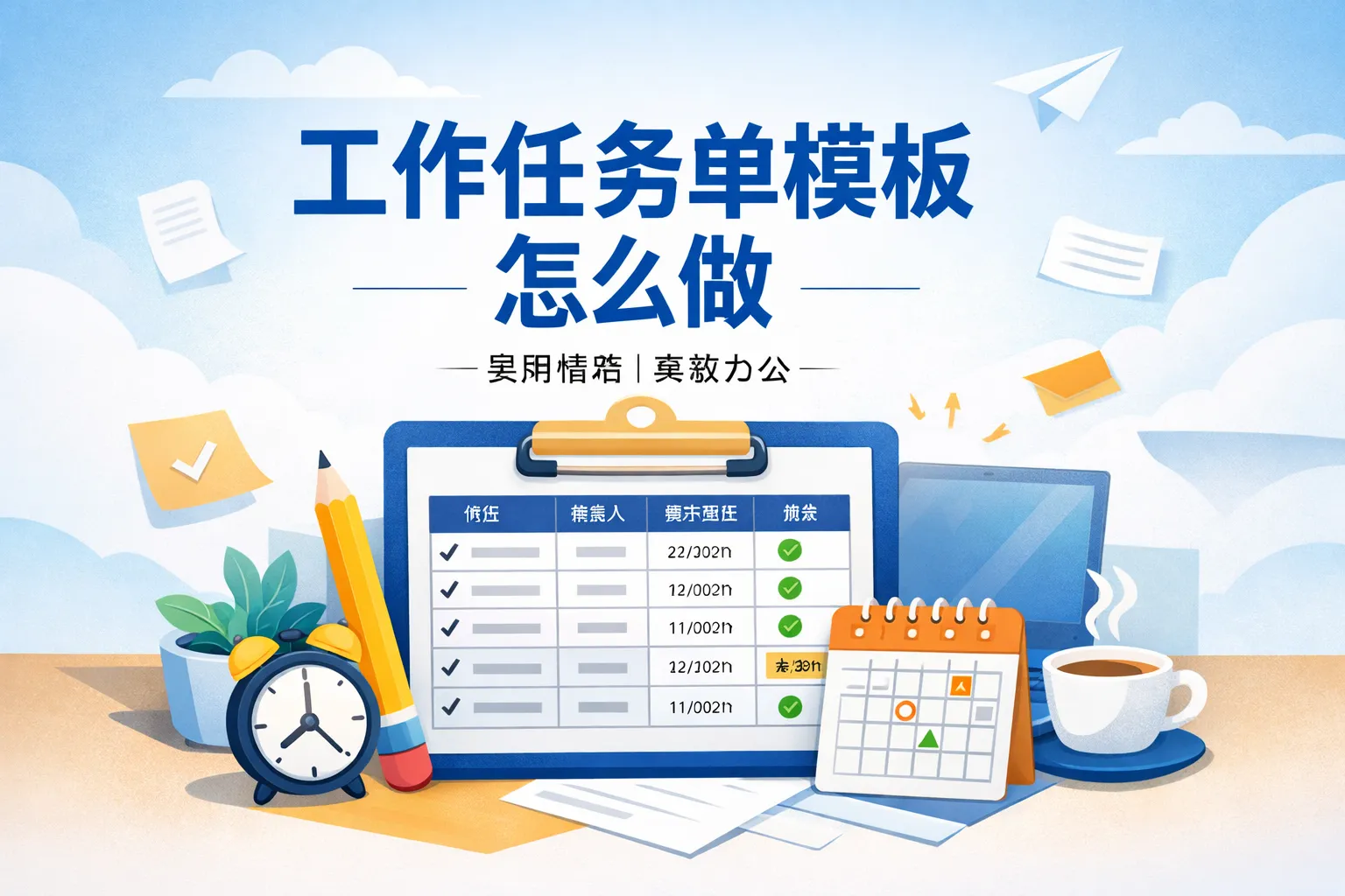 工作任务单模板怎么做