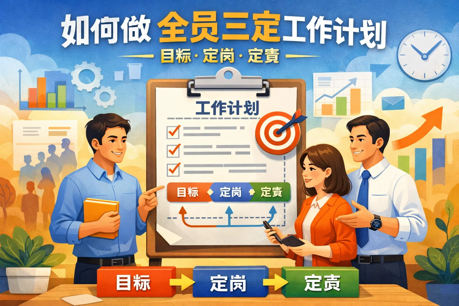 如何做全员三定工作计划