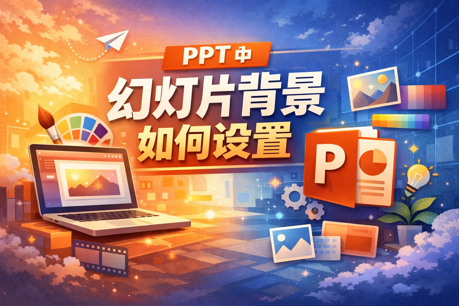 ppt中幻灯片背景如何设置