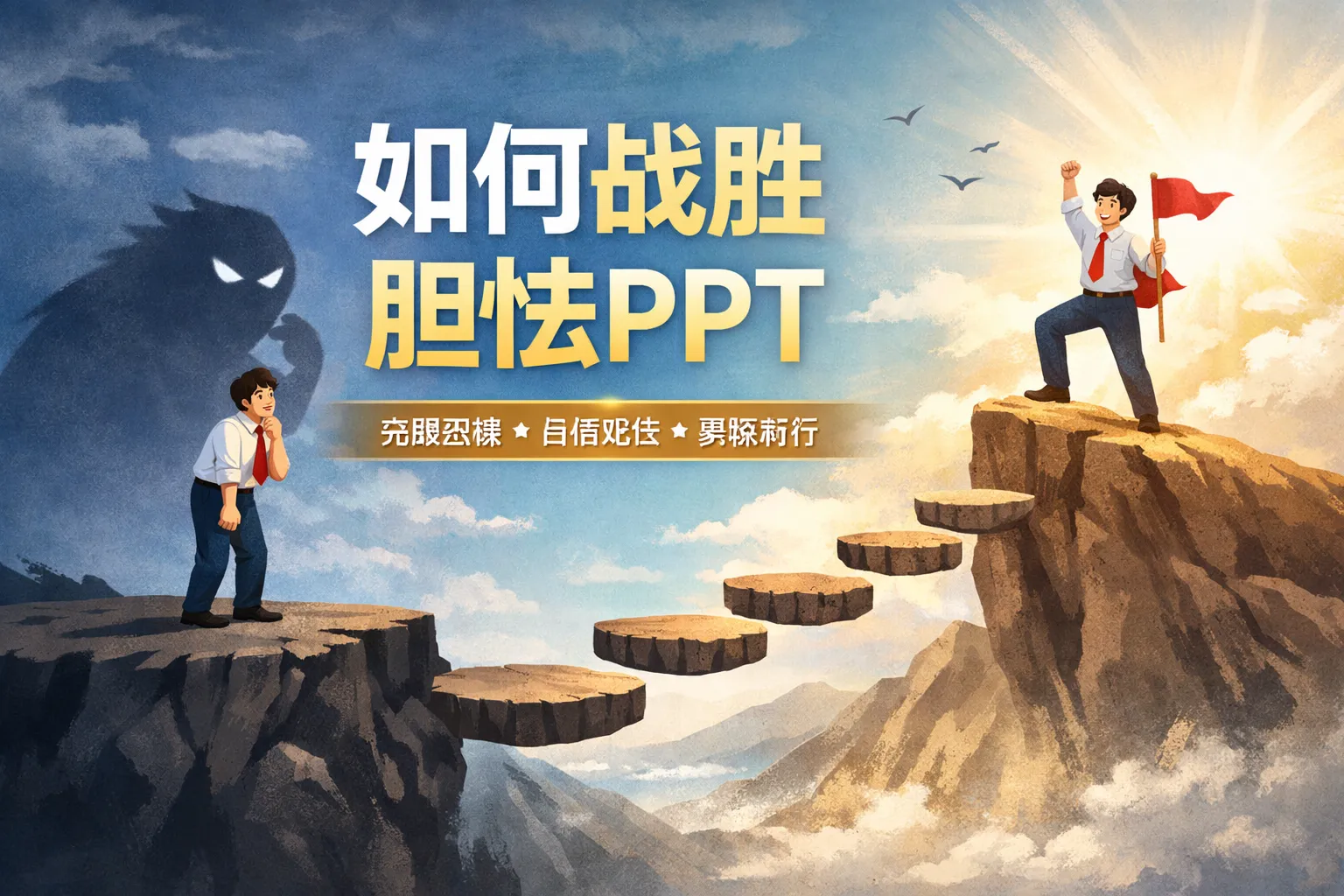 如何战胜胆怯ppt