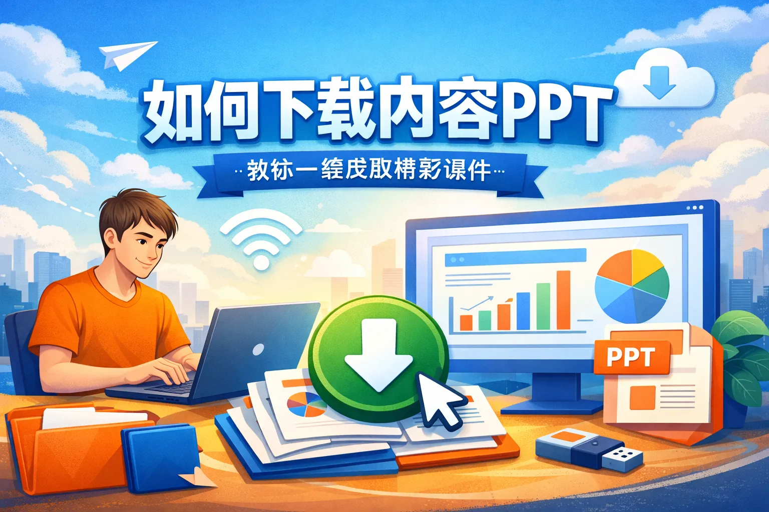 如何下载内容ppt