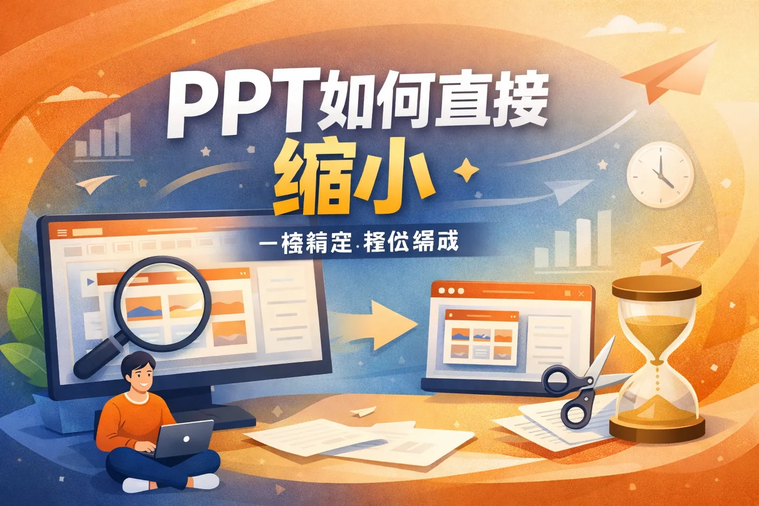 ppt如何直接缩小