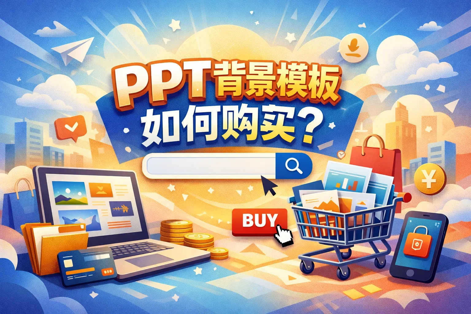 ppt背景模板如何购买