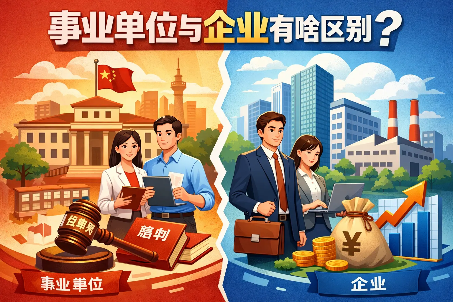 事业单位与企业有啥区别