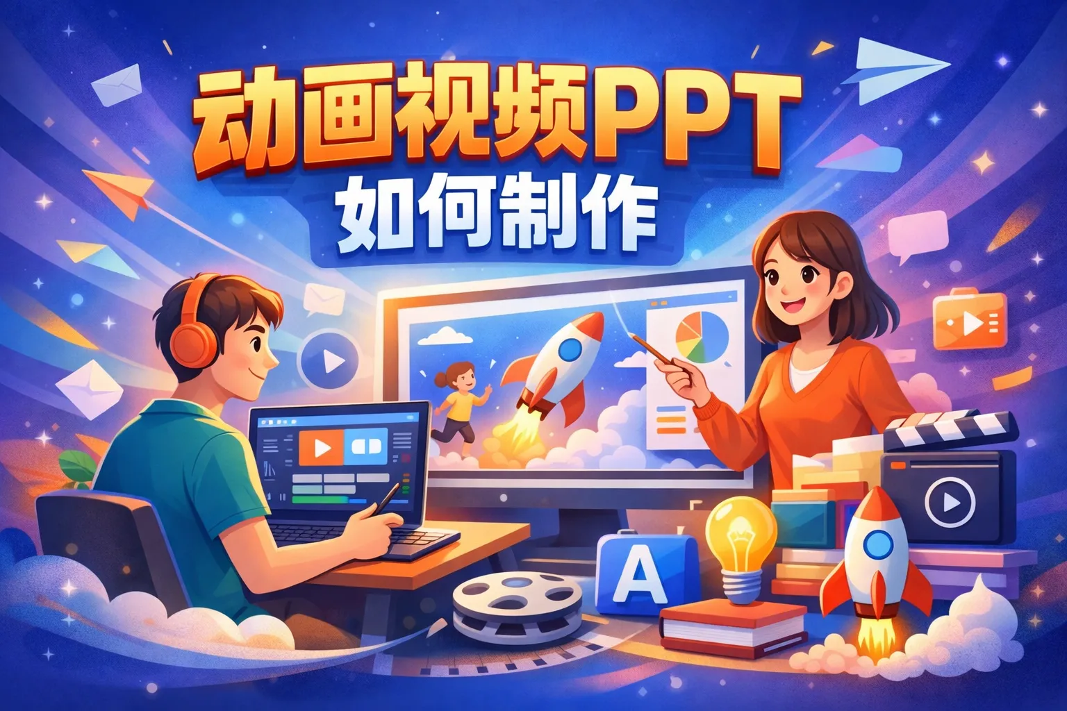 动画视频ppt如何制作