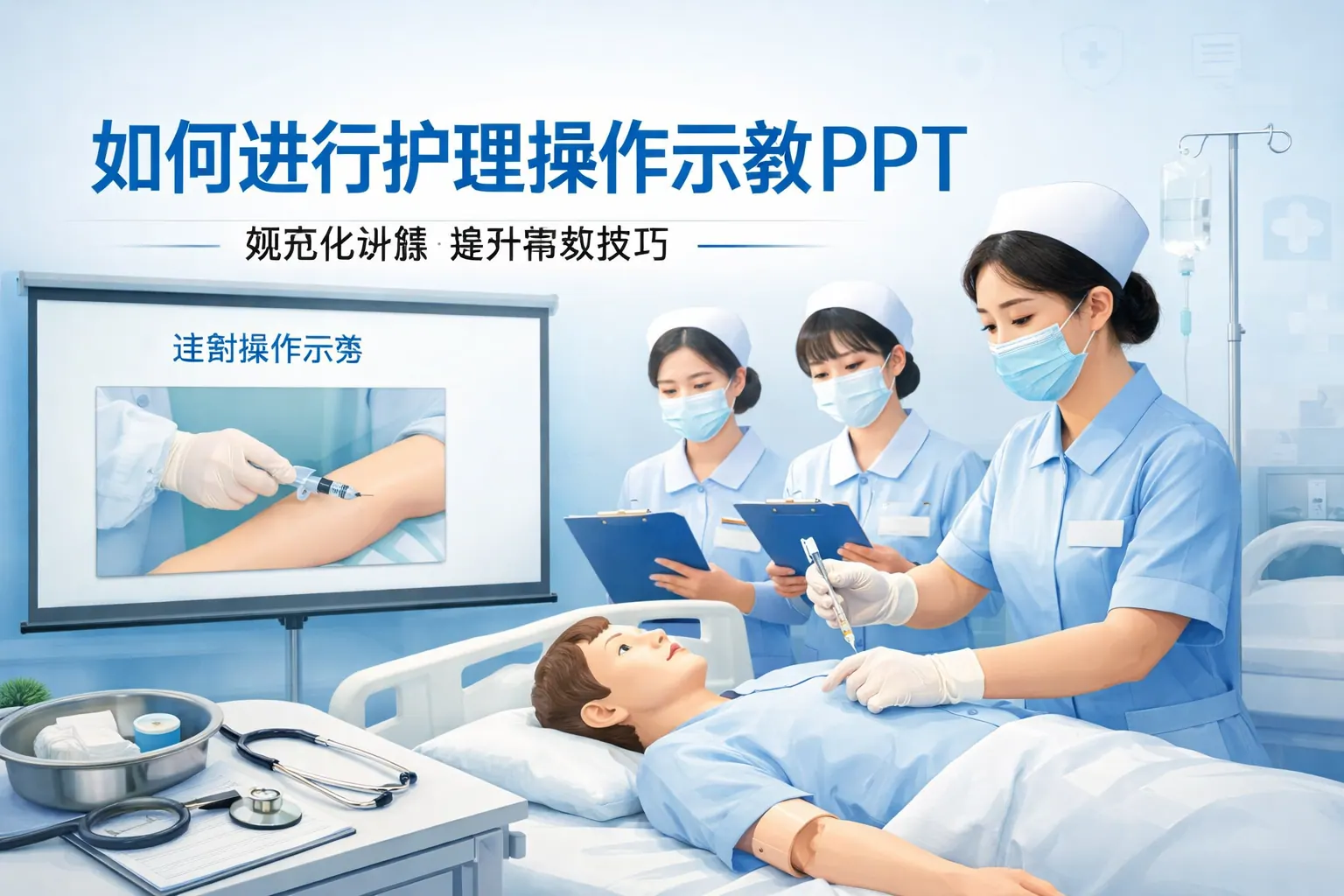 如何进行护理操作示教ppt