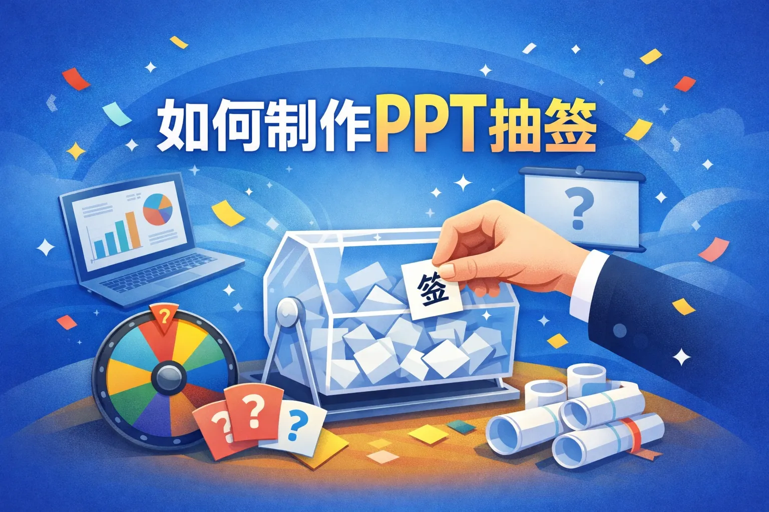 如何制作ppt抽签