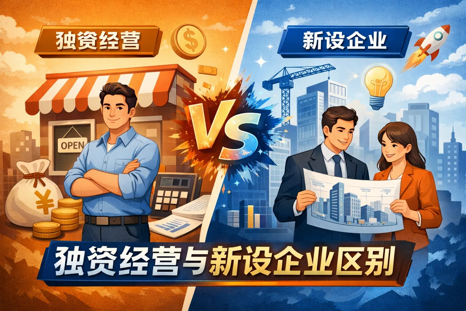 独资经营与新设企业区别
