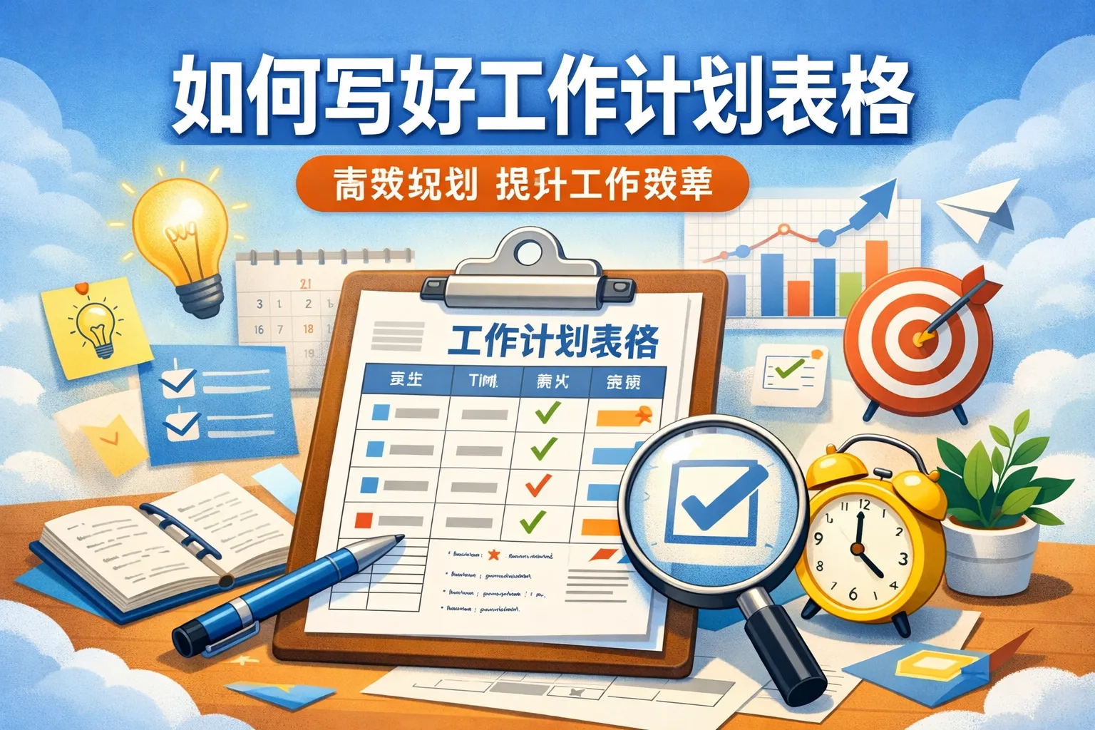 如何写好工作计划表格