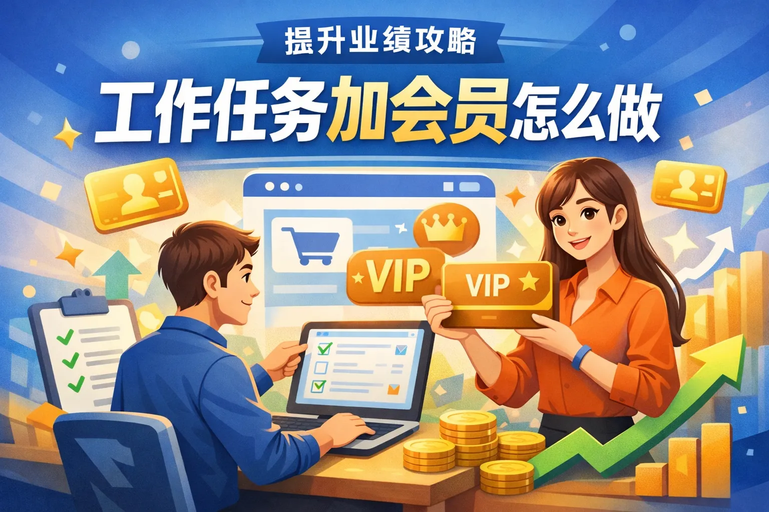 工作任务加会员怎么做