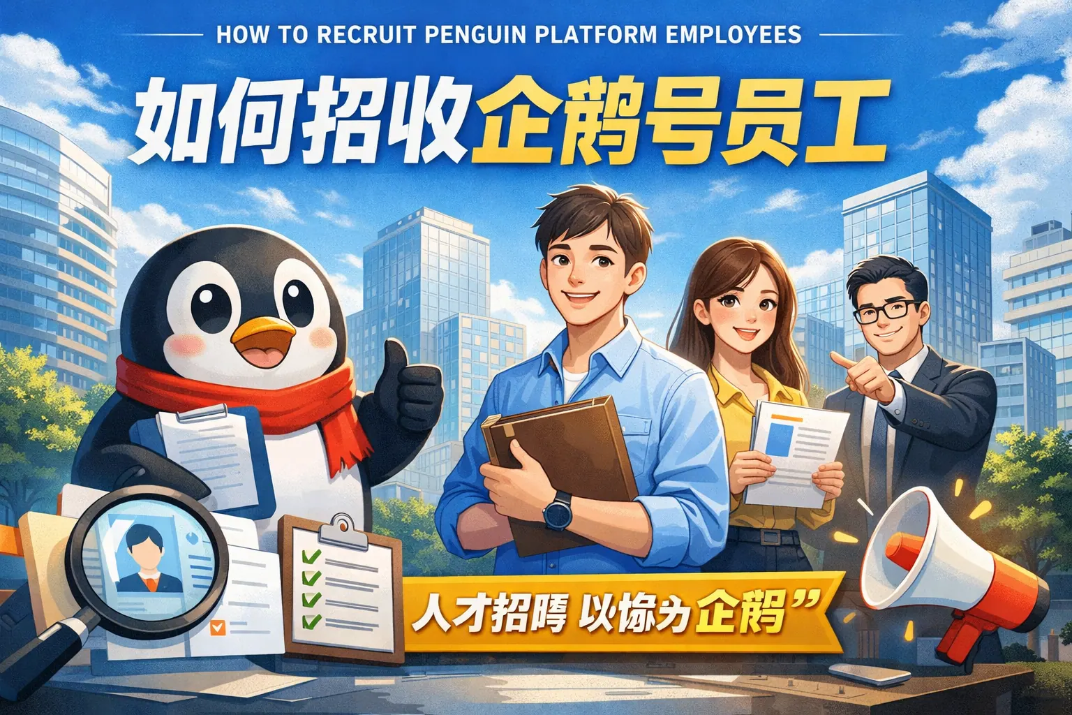 如何招收企鹅号员工