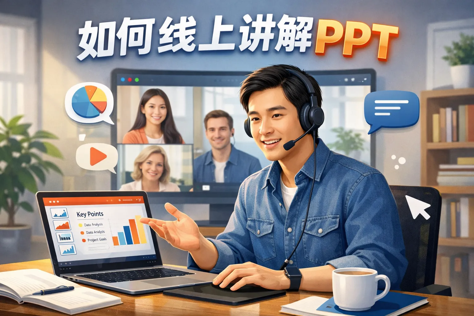 如何线上讲解ppt