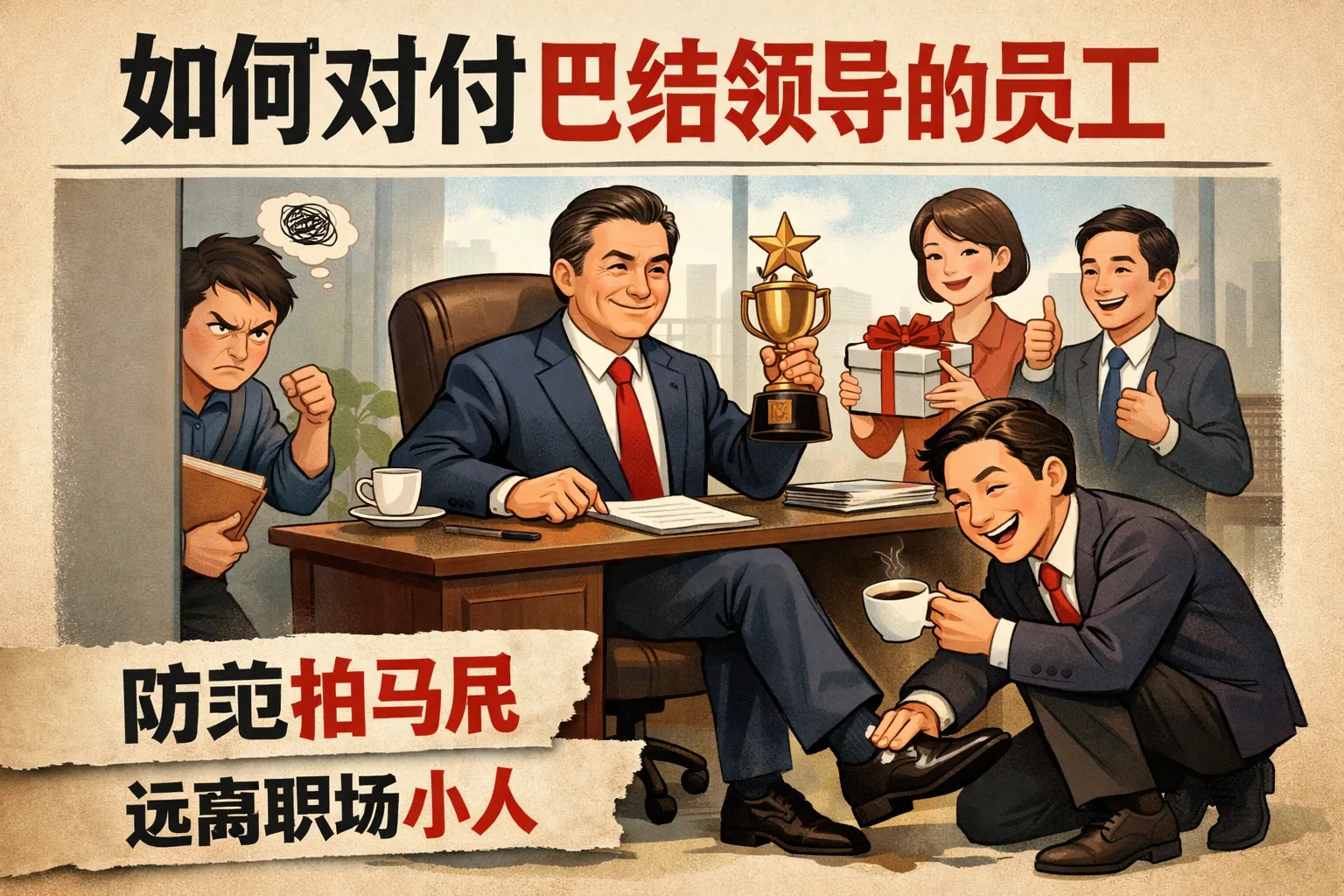 如何对付巴结领导的员工