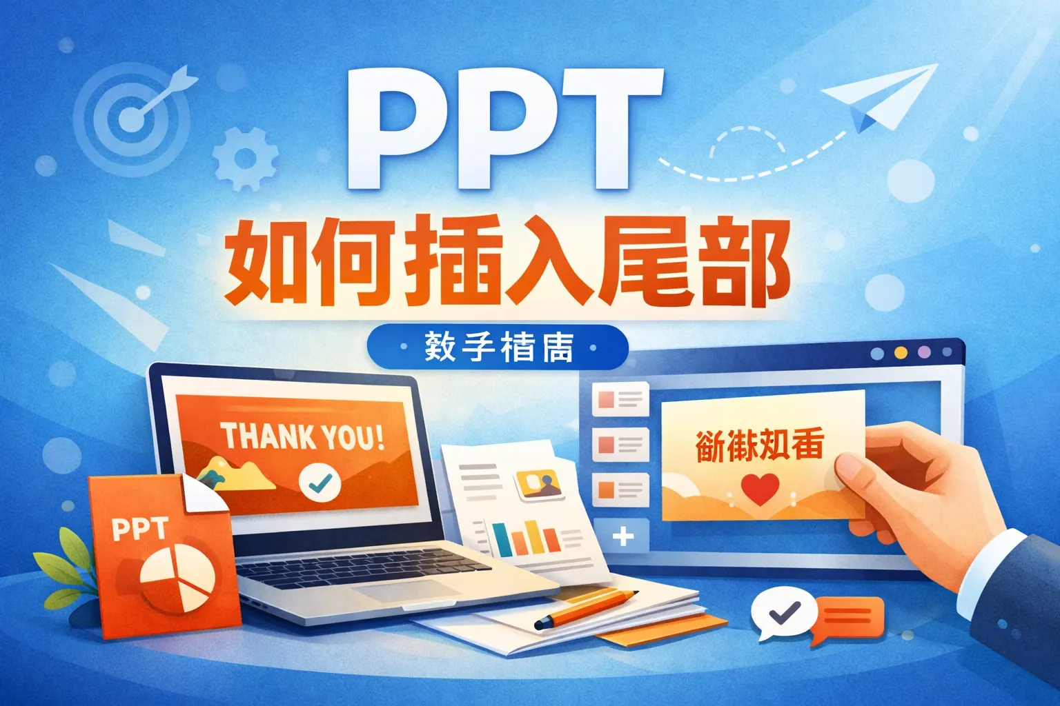 ppt如何插入尾部