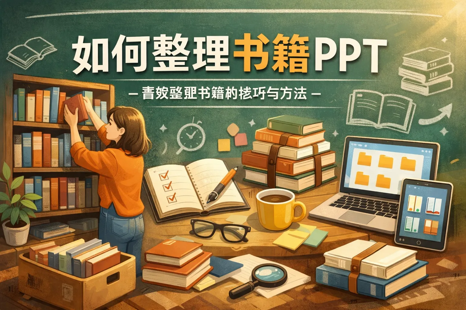 如何整理书籍ppt