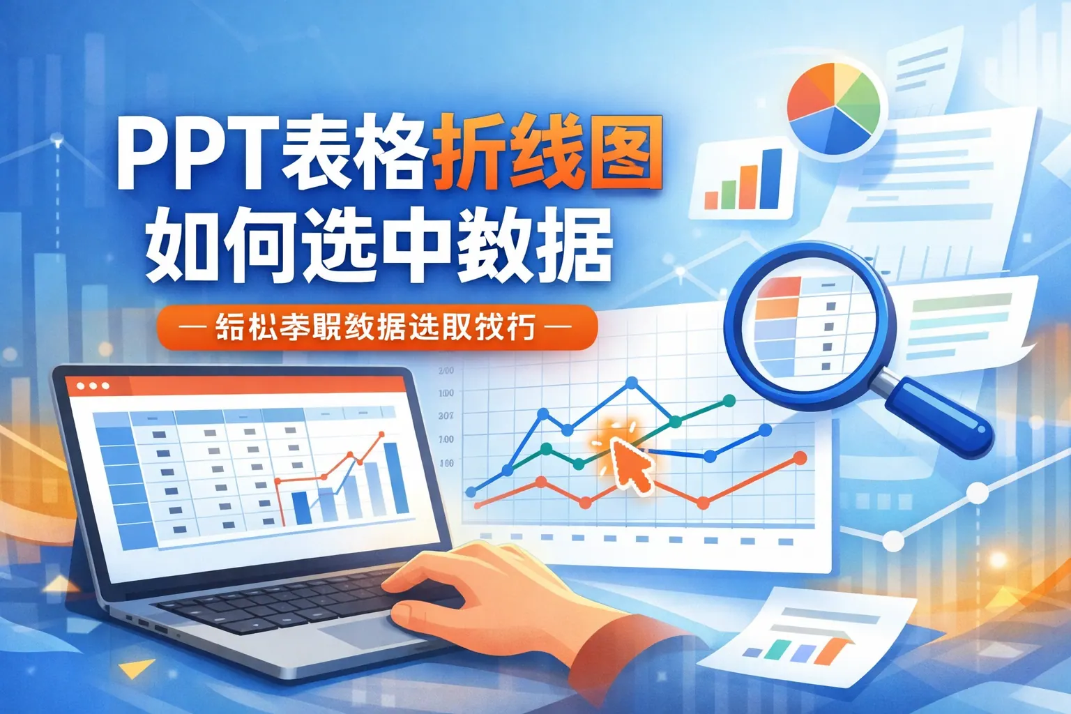 ppt表格折线图如何选中数据