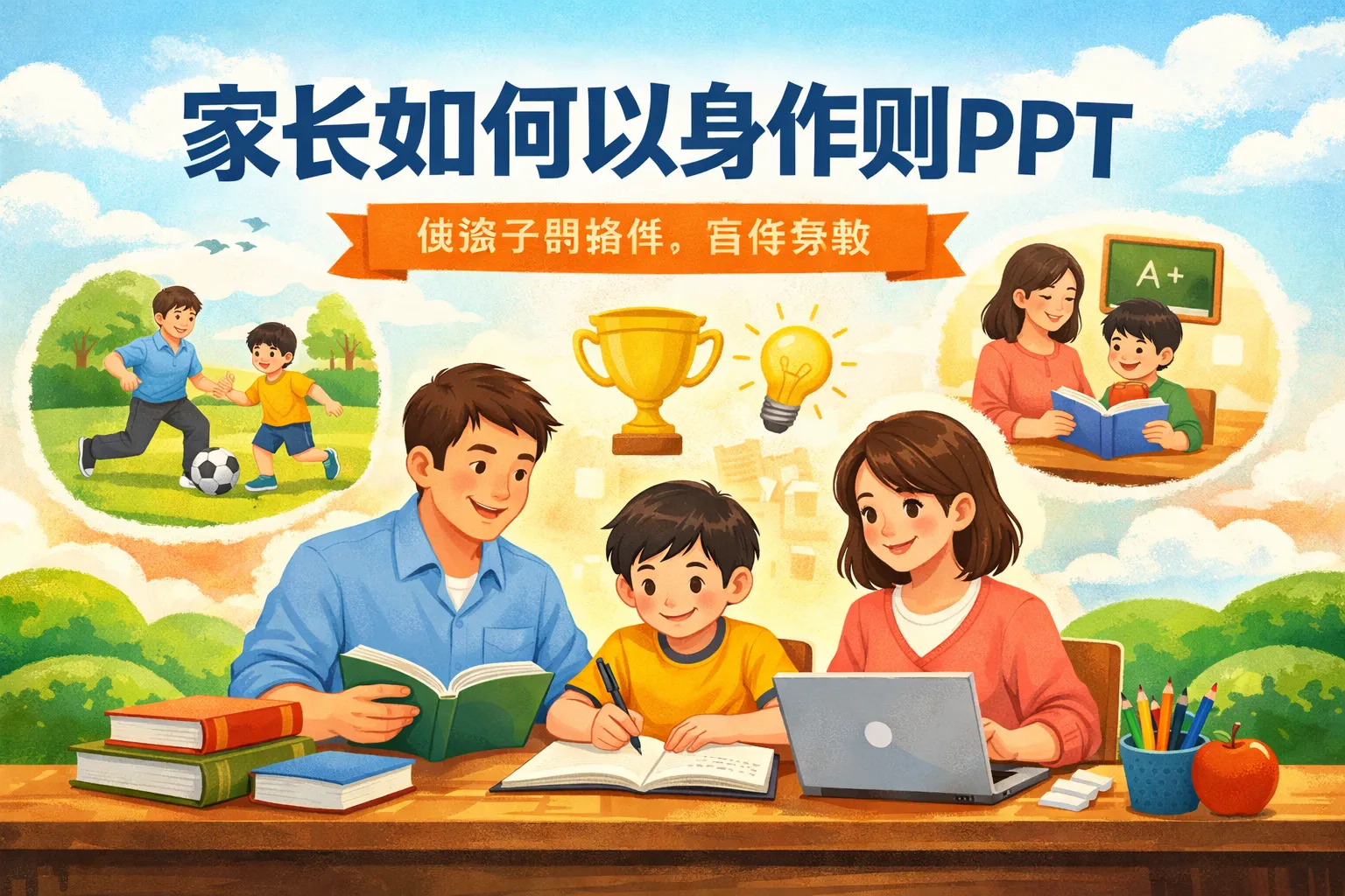 家长如何以身作则ppt