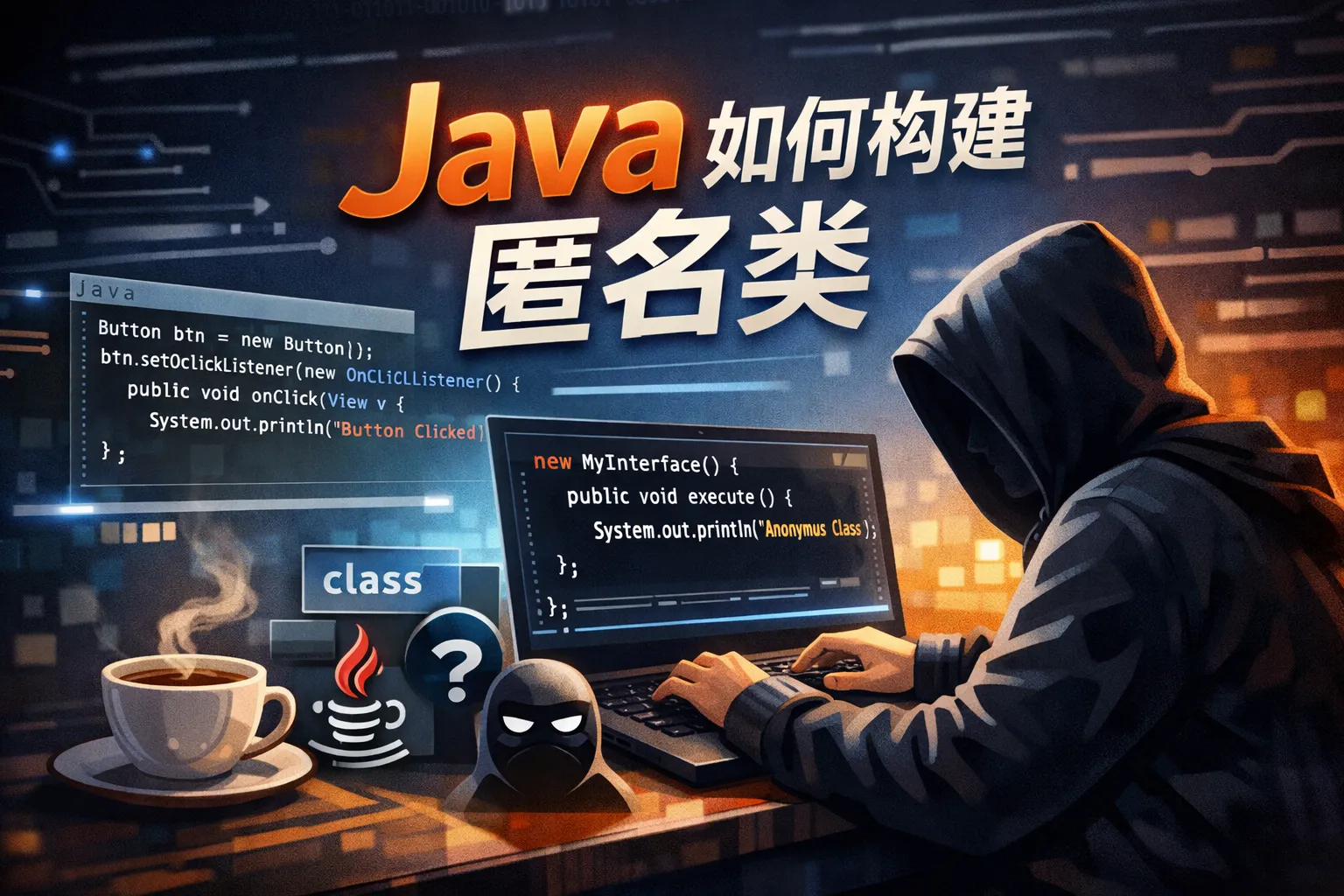 java如何构建匿名类