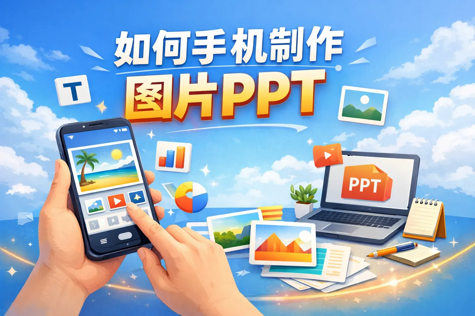 如何手机制作图片ppt