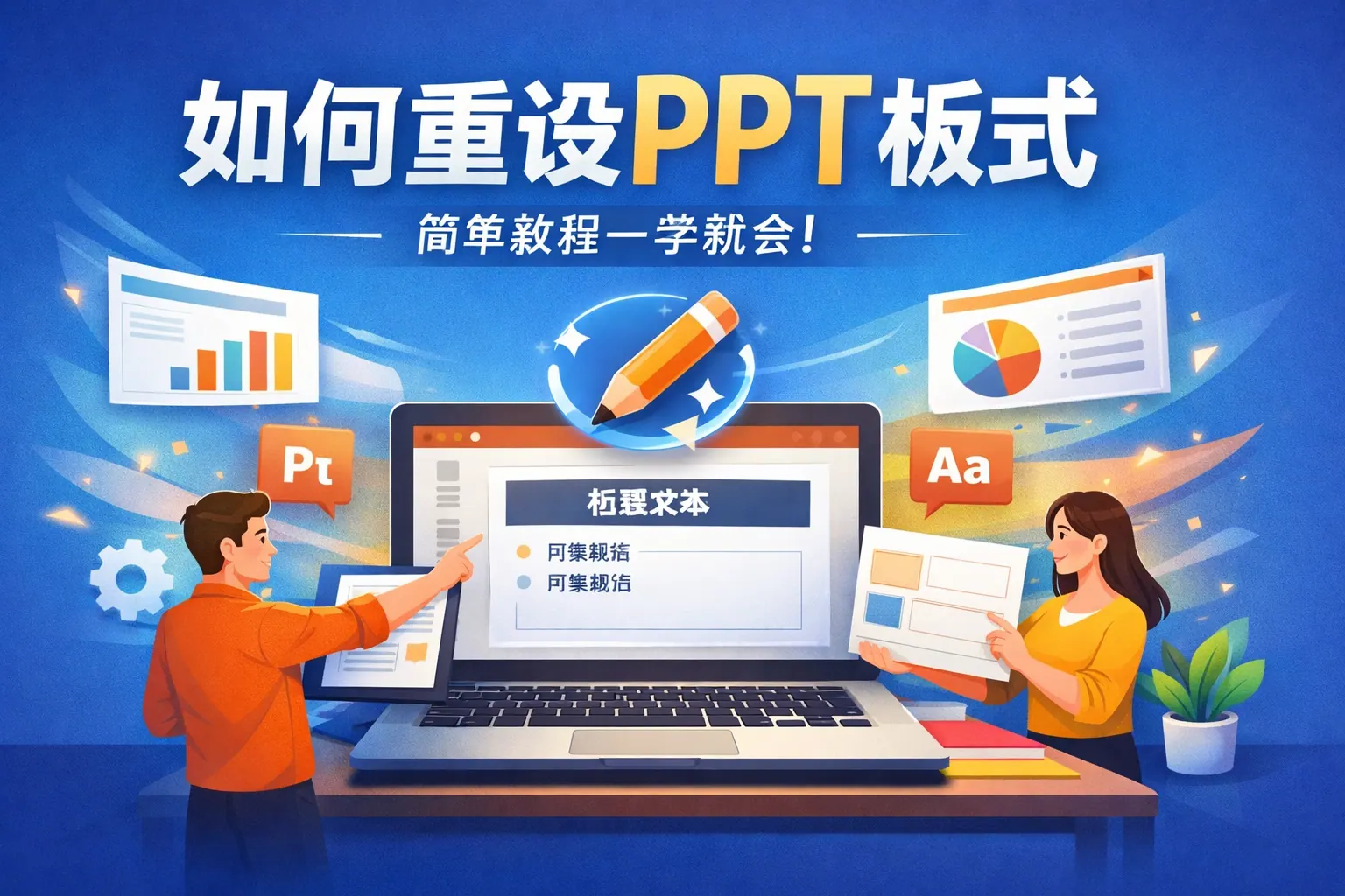 如何重设ppt板式