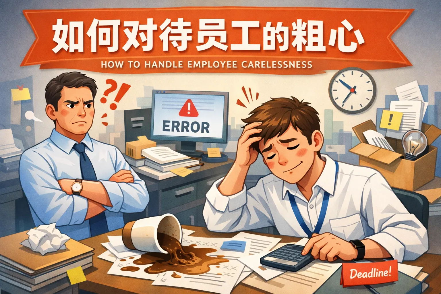 如何对待员工的粗心