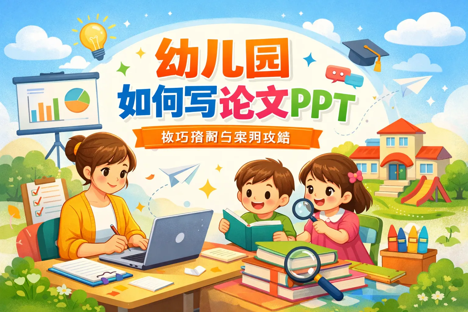 幼儿园如何写论文PPT