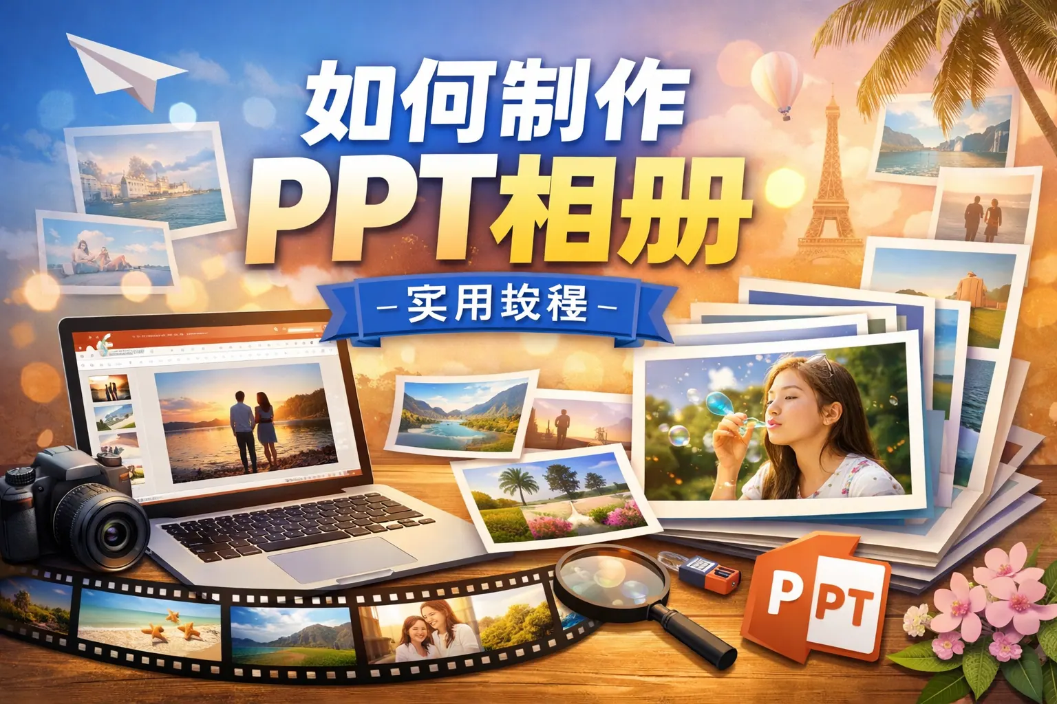 如何制做ppt相册