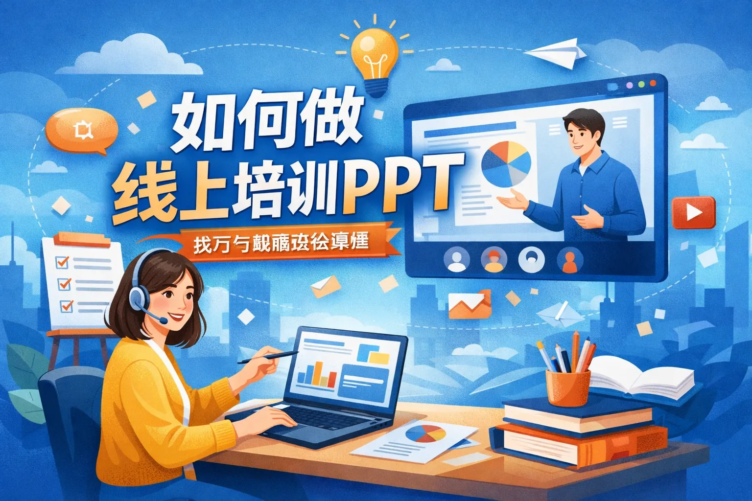 如何做线上培训ppt