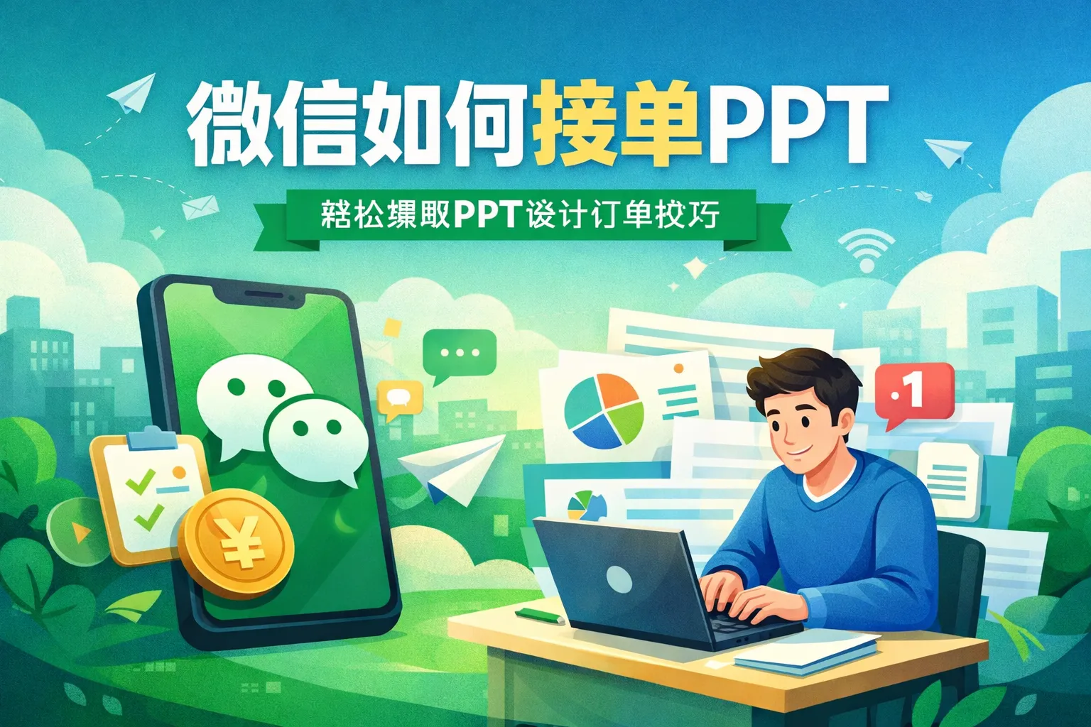 微信如何接单ppt
