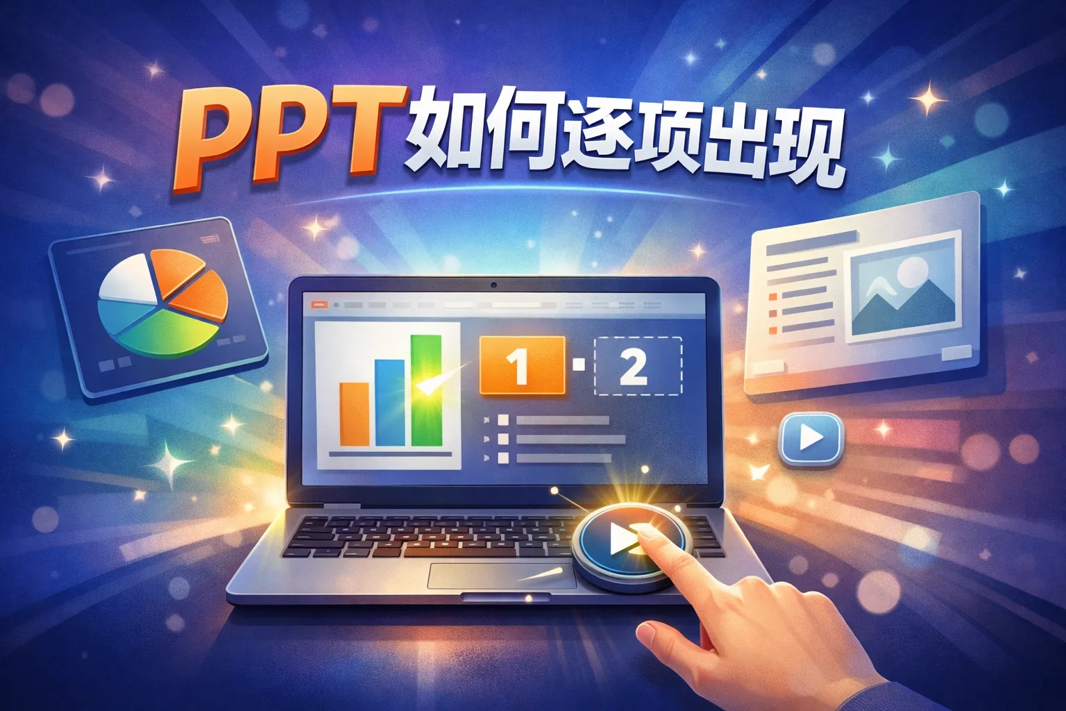 ppt如何逐项出现