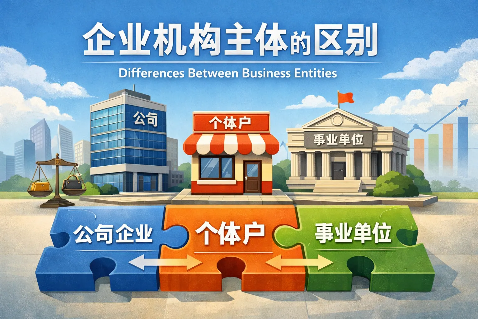 企业机构主体的区别