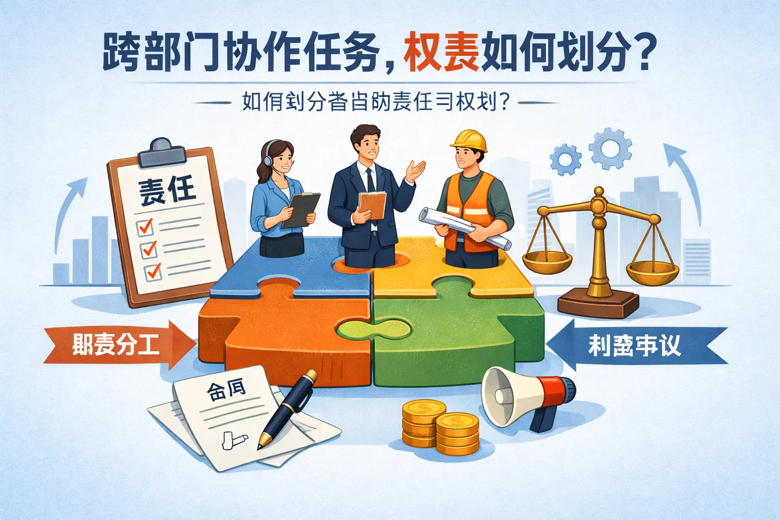 跨部门协作任务,权责如何划分?