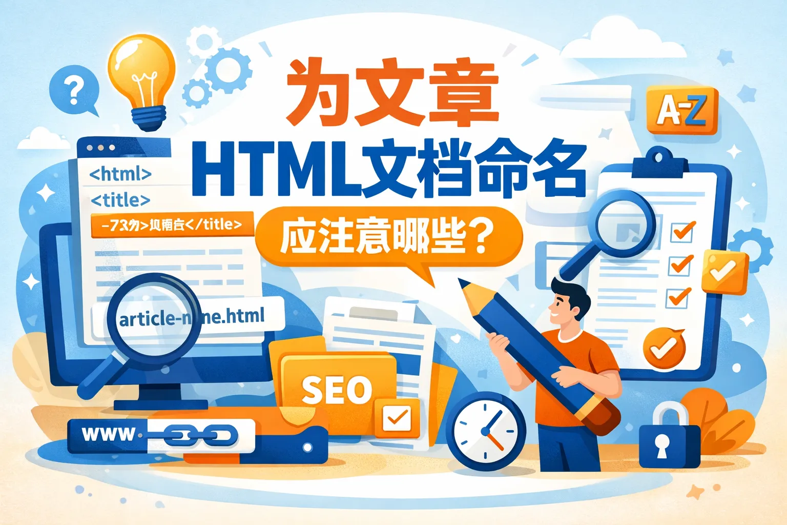 html文档命名应注意哪些