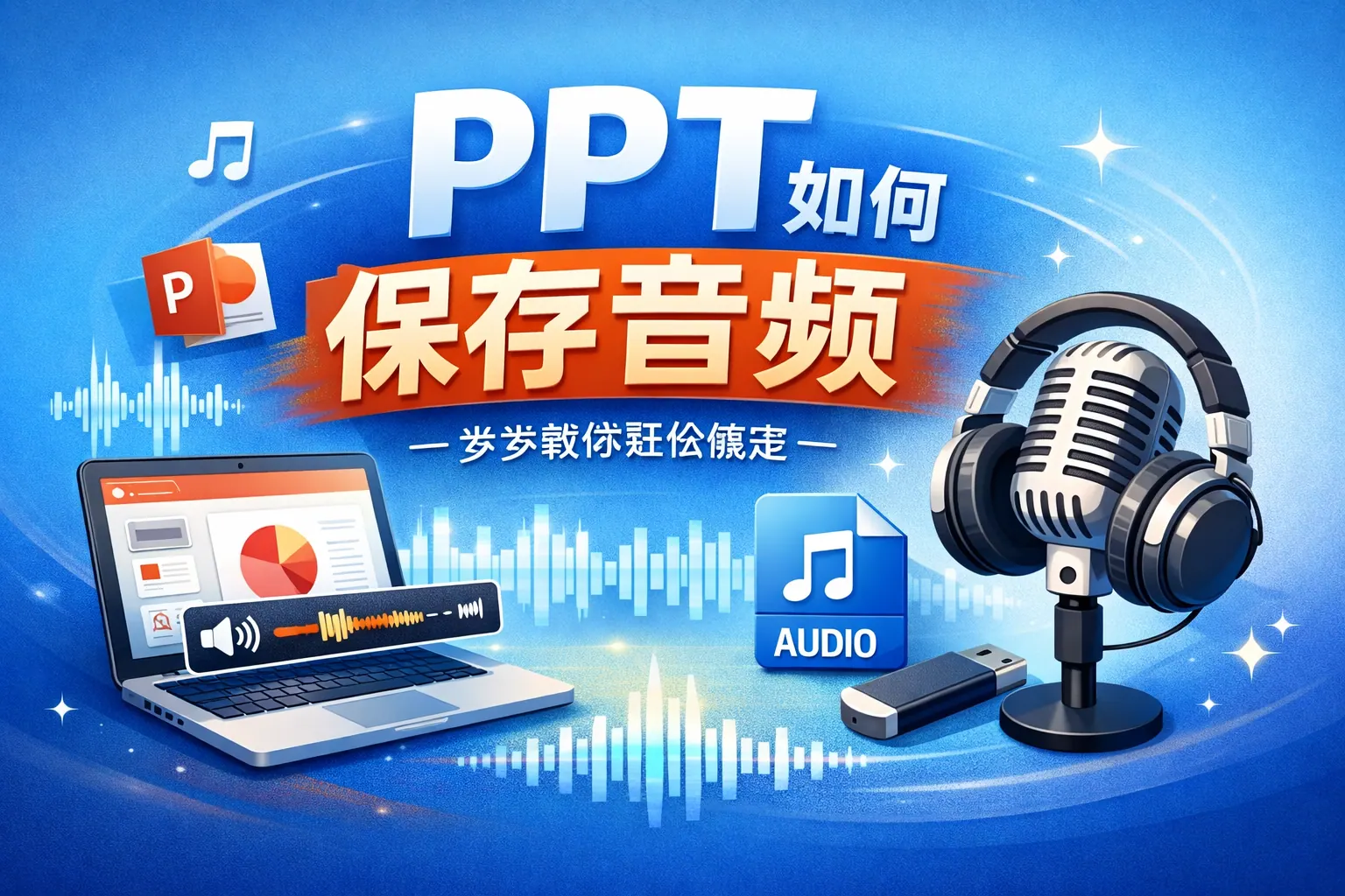 ppt如何保存音频