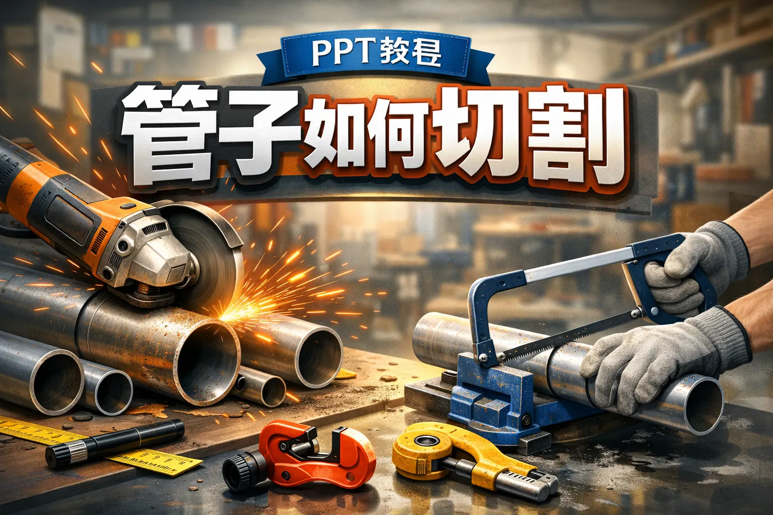 ppt管子如何切割