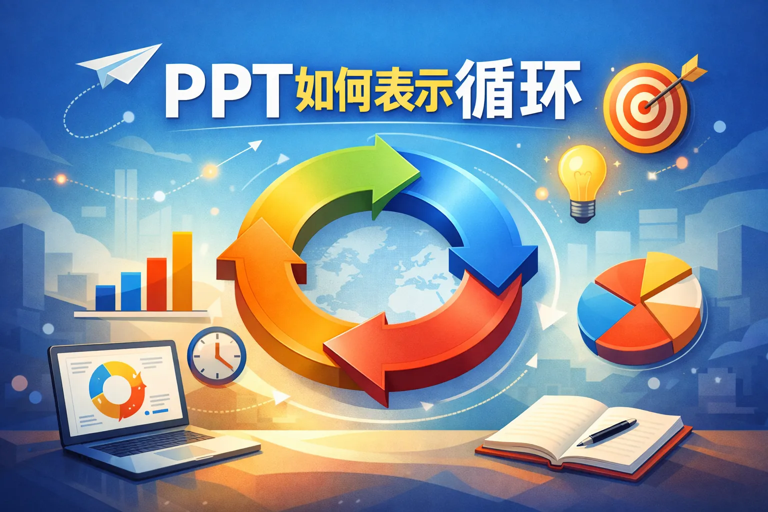 ppt如何表示循环