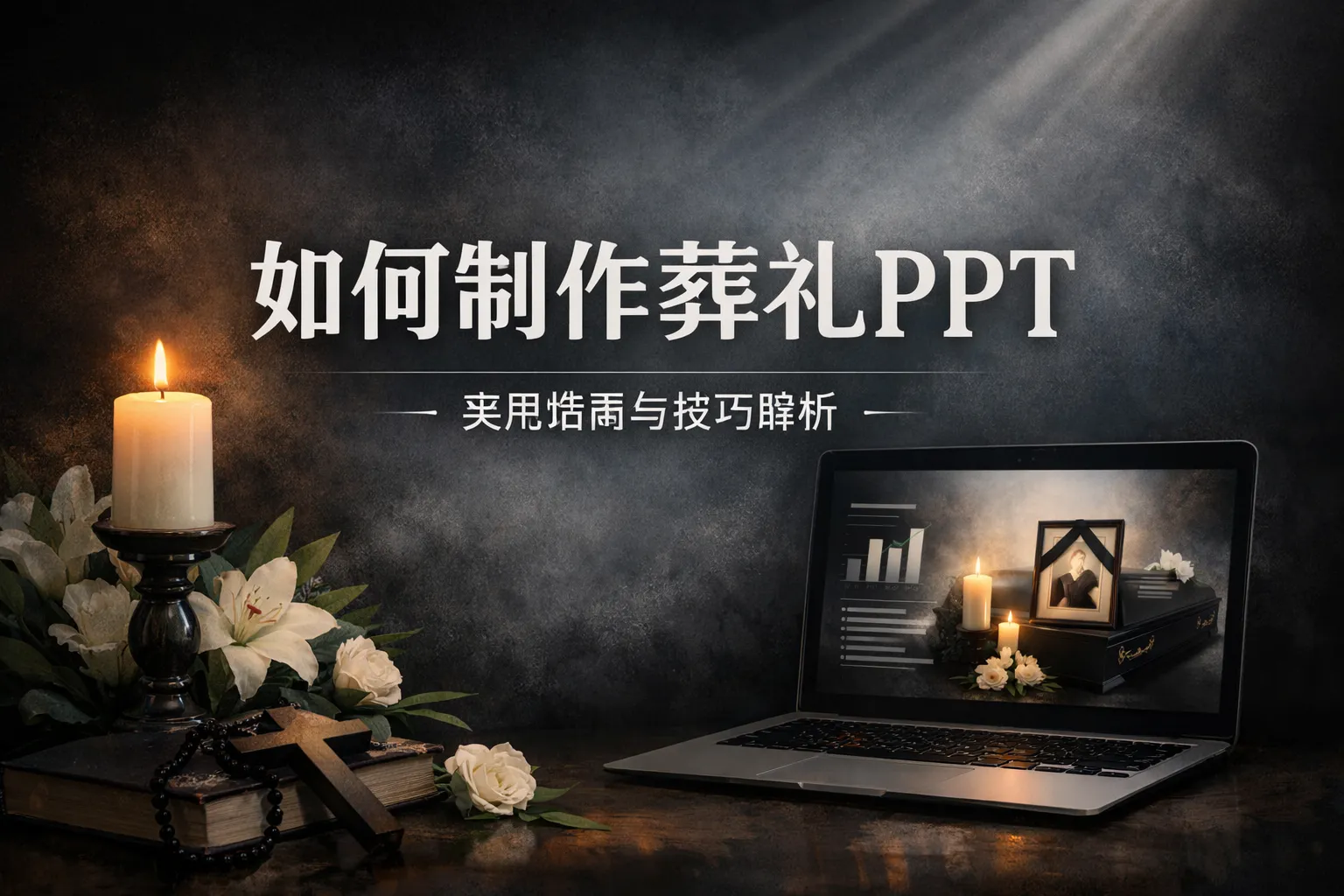 如何制作葬礼ppt