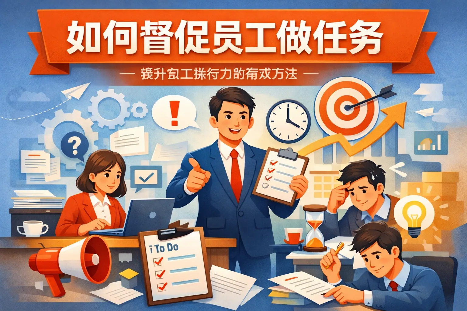 如何督促员工做任务