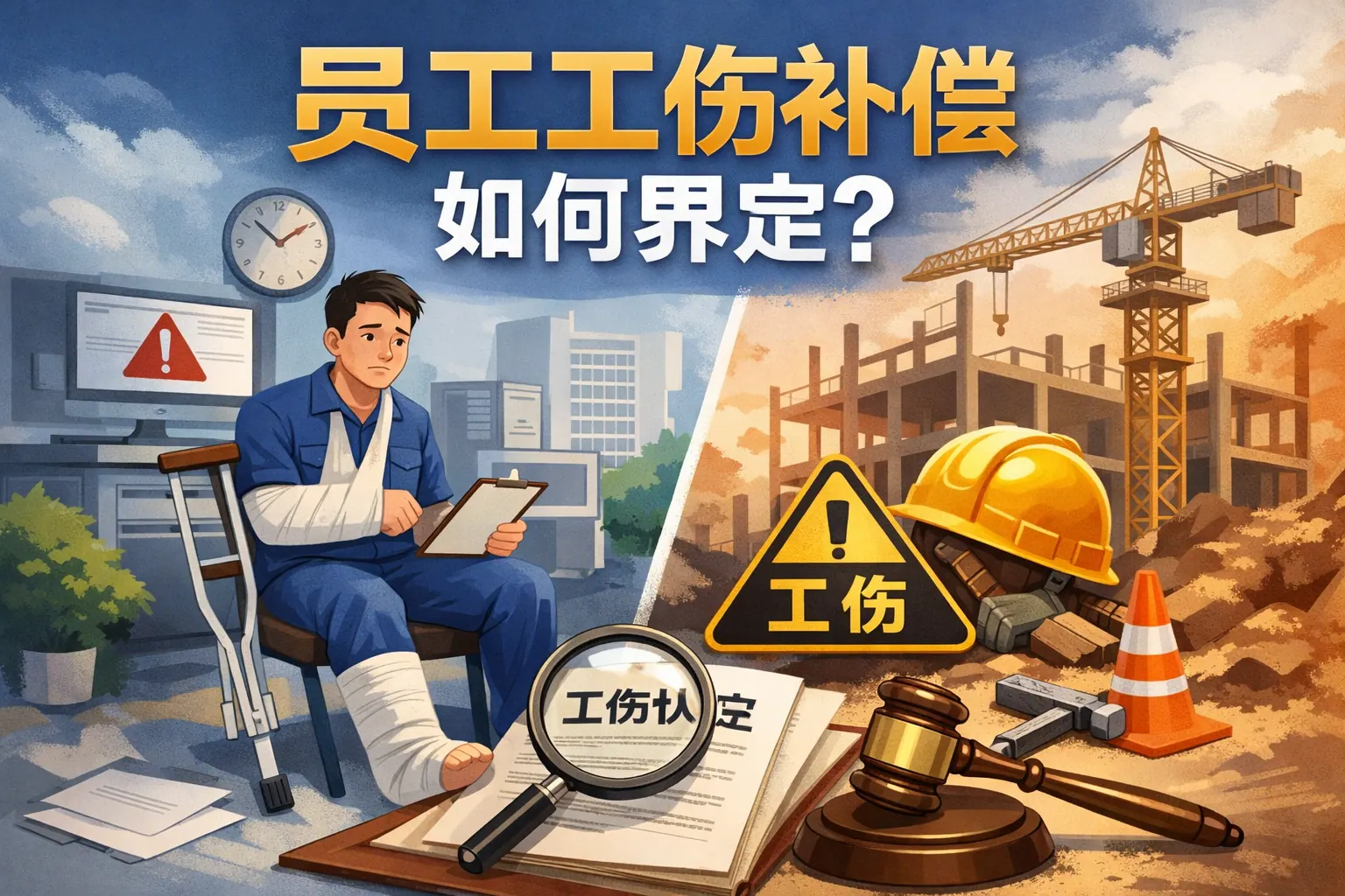 员工工伤补偿如何界定的