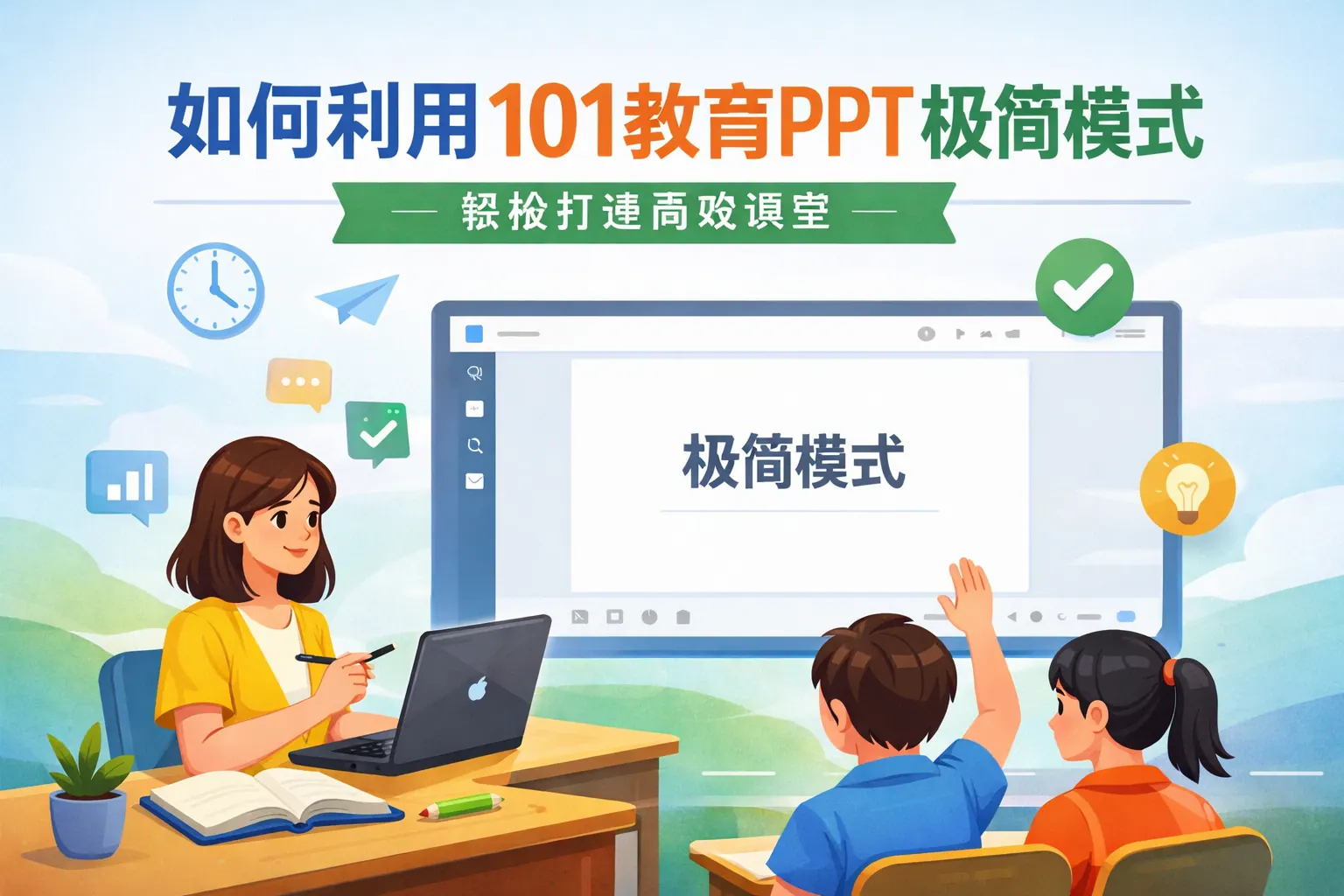 如何利用101教育PPT极简模式