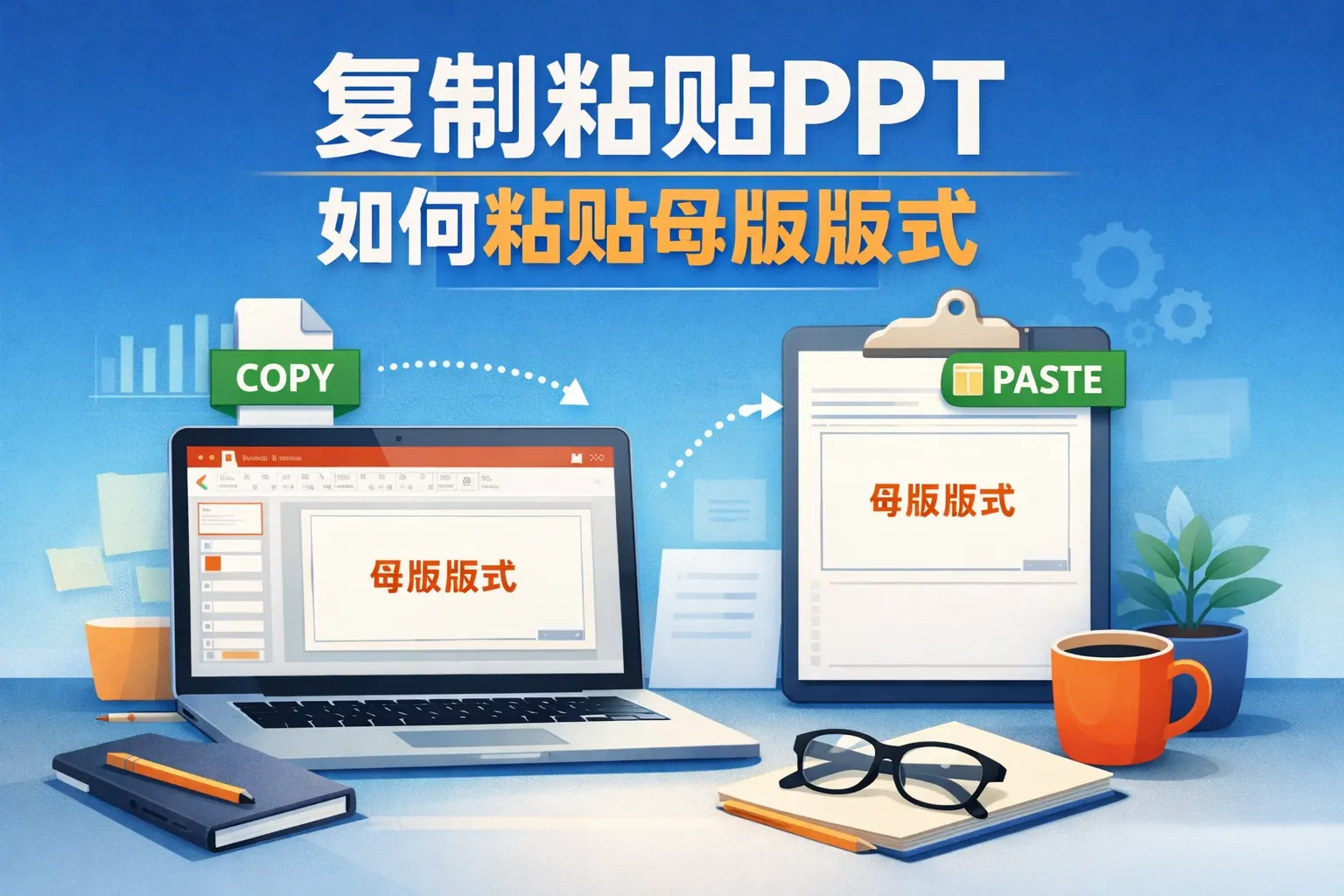 复制粘贴ppt如何粘贴母版版式