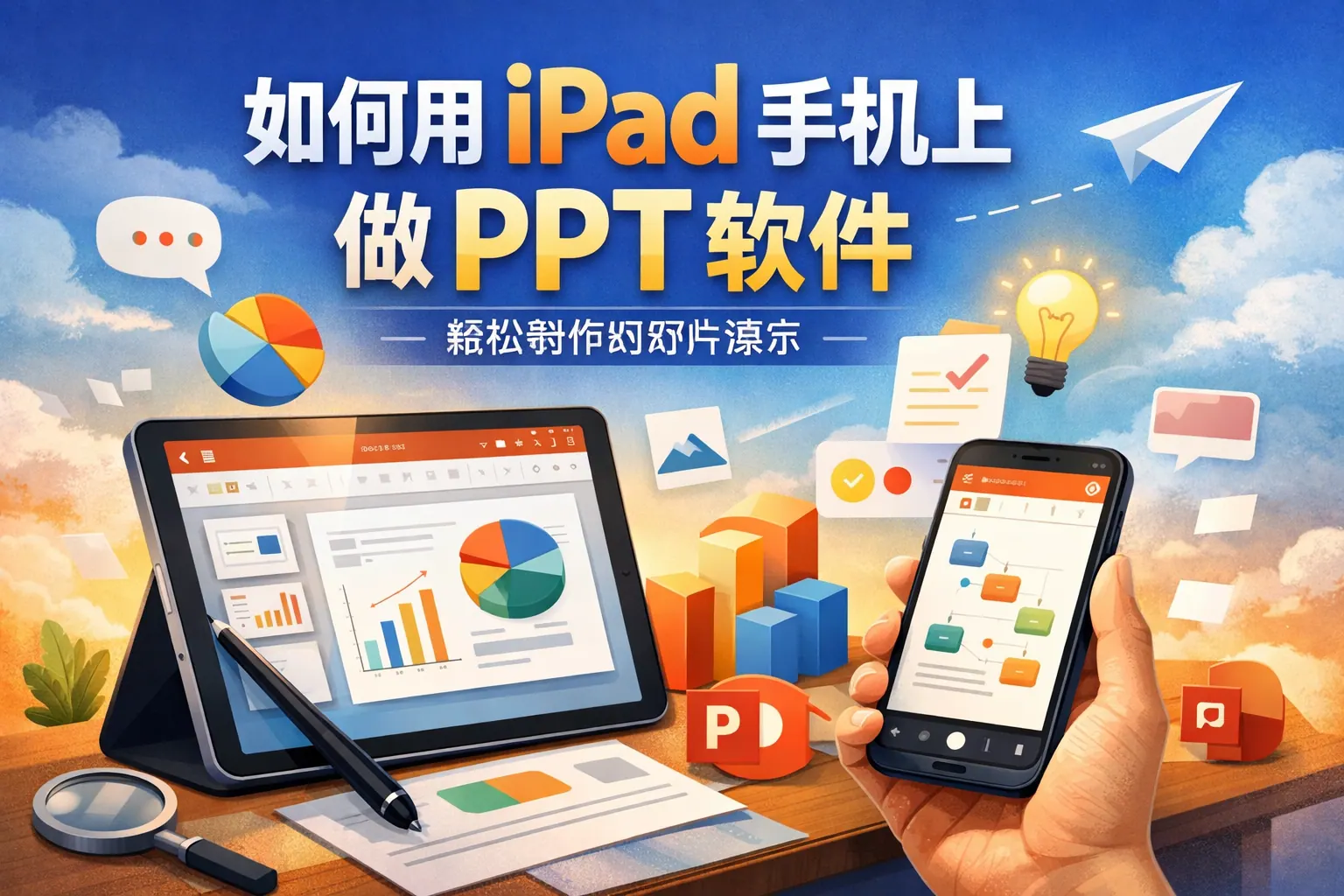 如何用ipad手机上做ppt软件