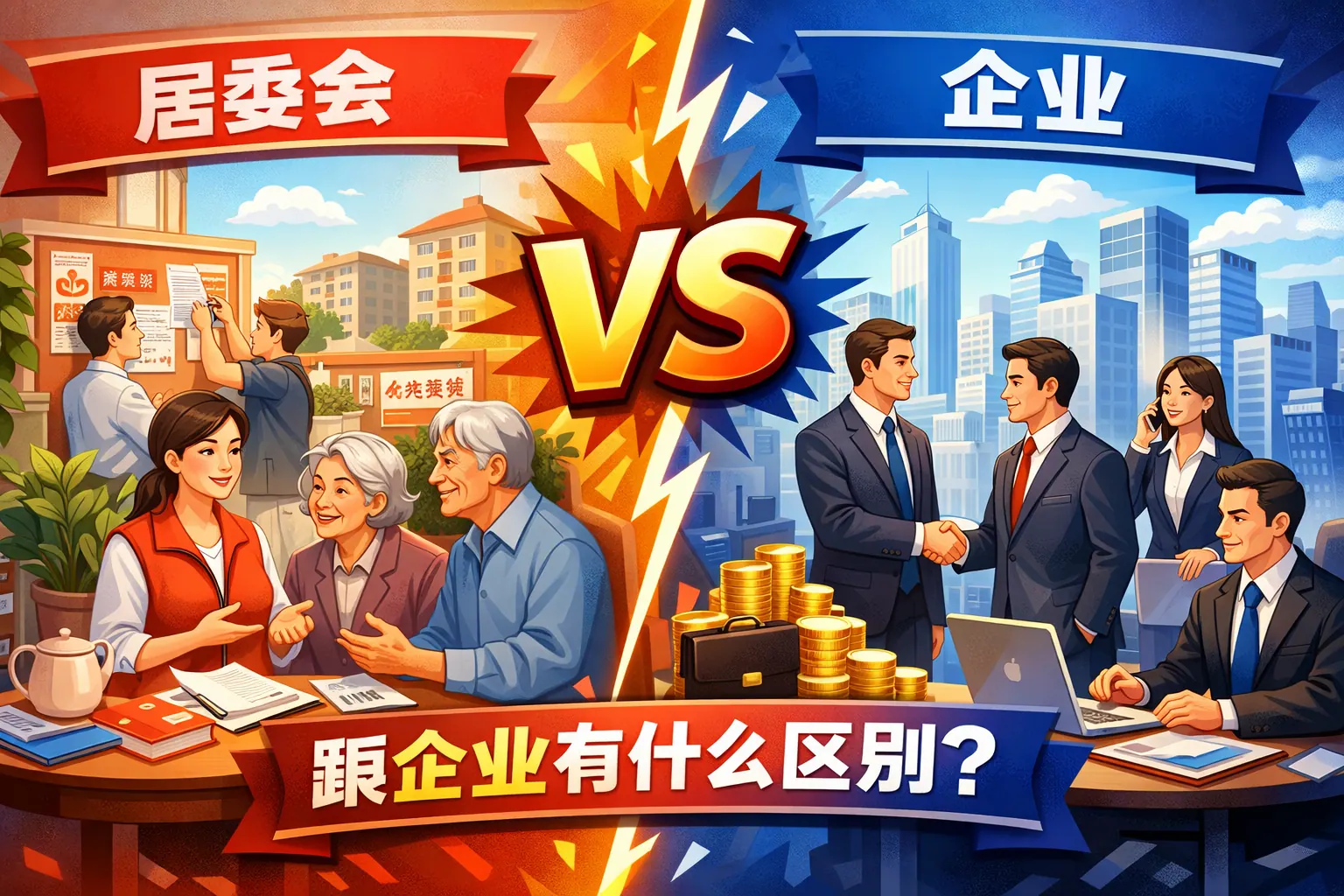 居委会跟企业有什么区别