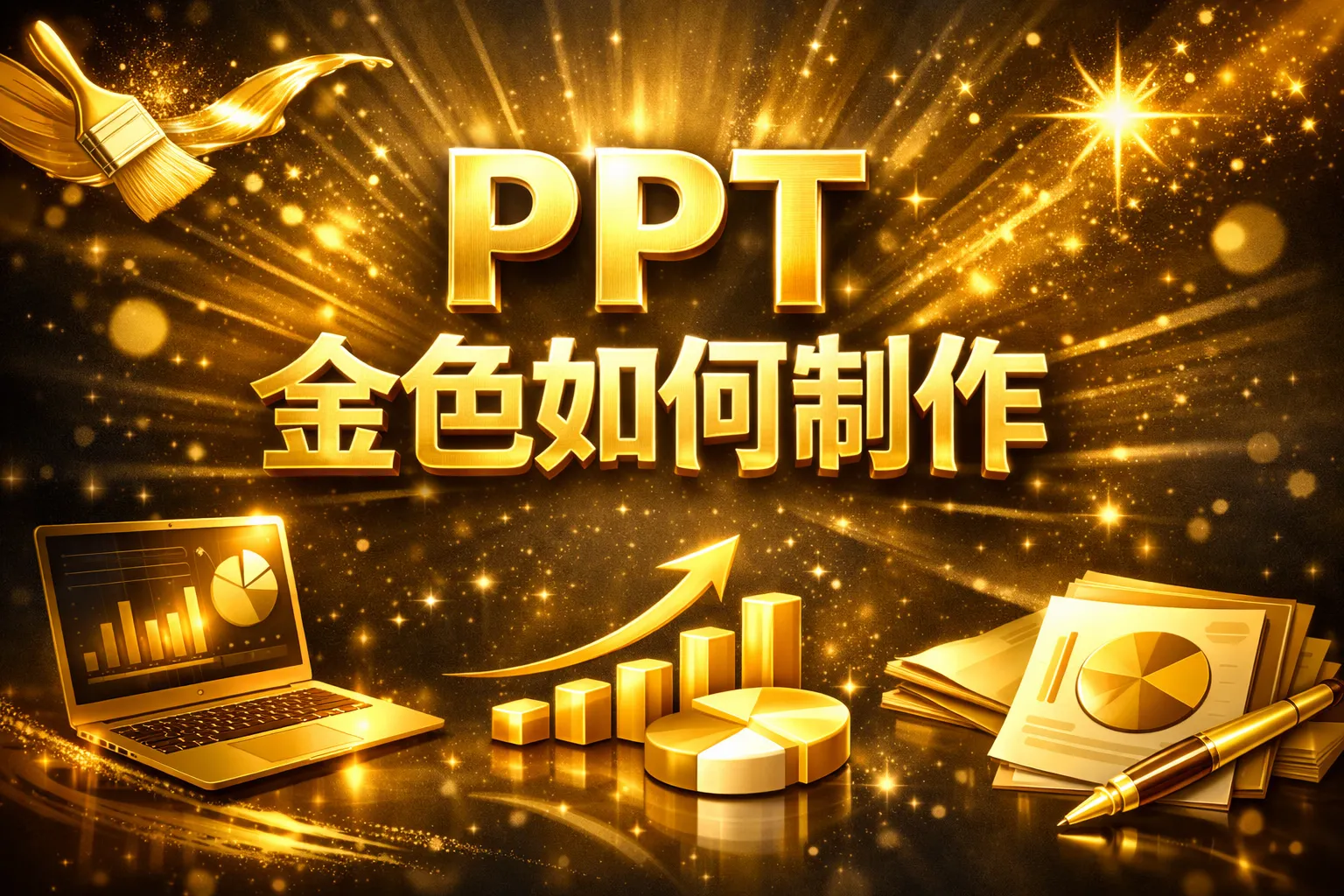 ppt金色如何制作
