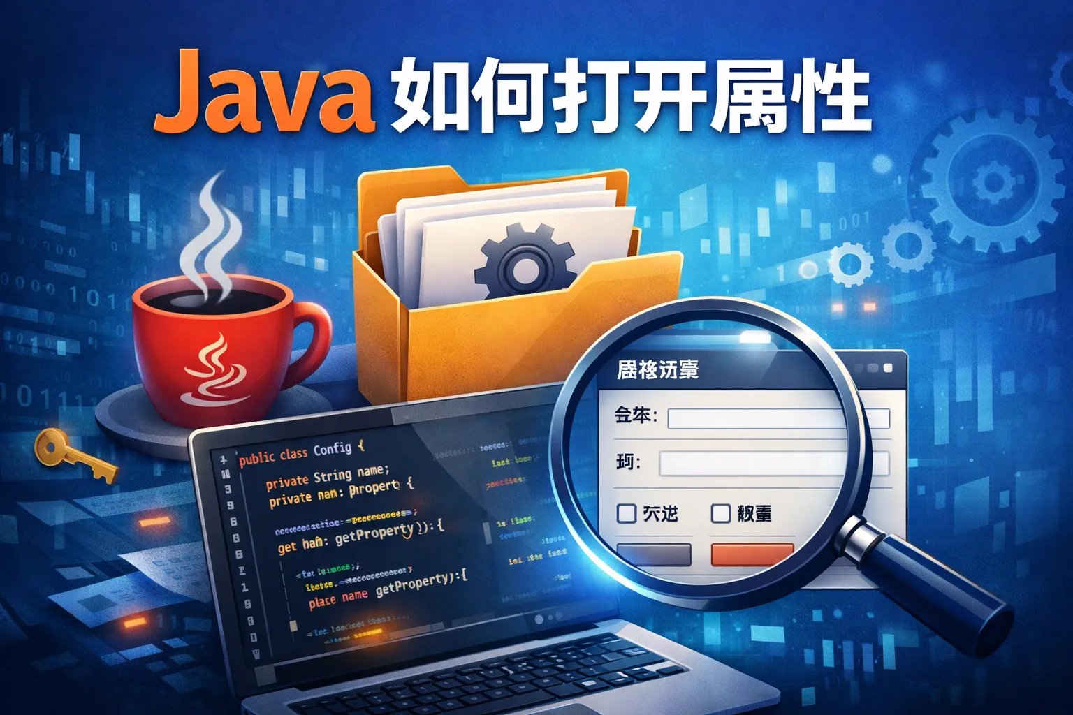 java如何打开属性
