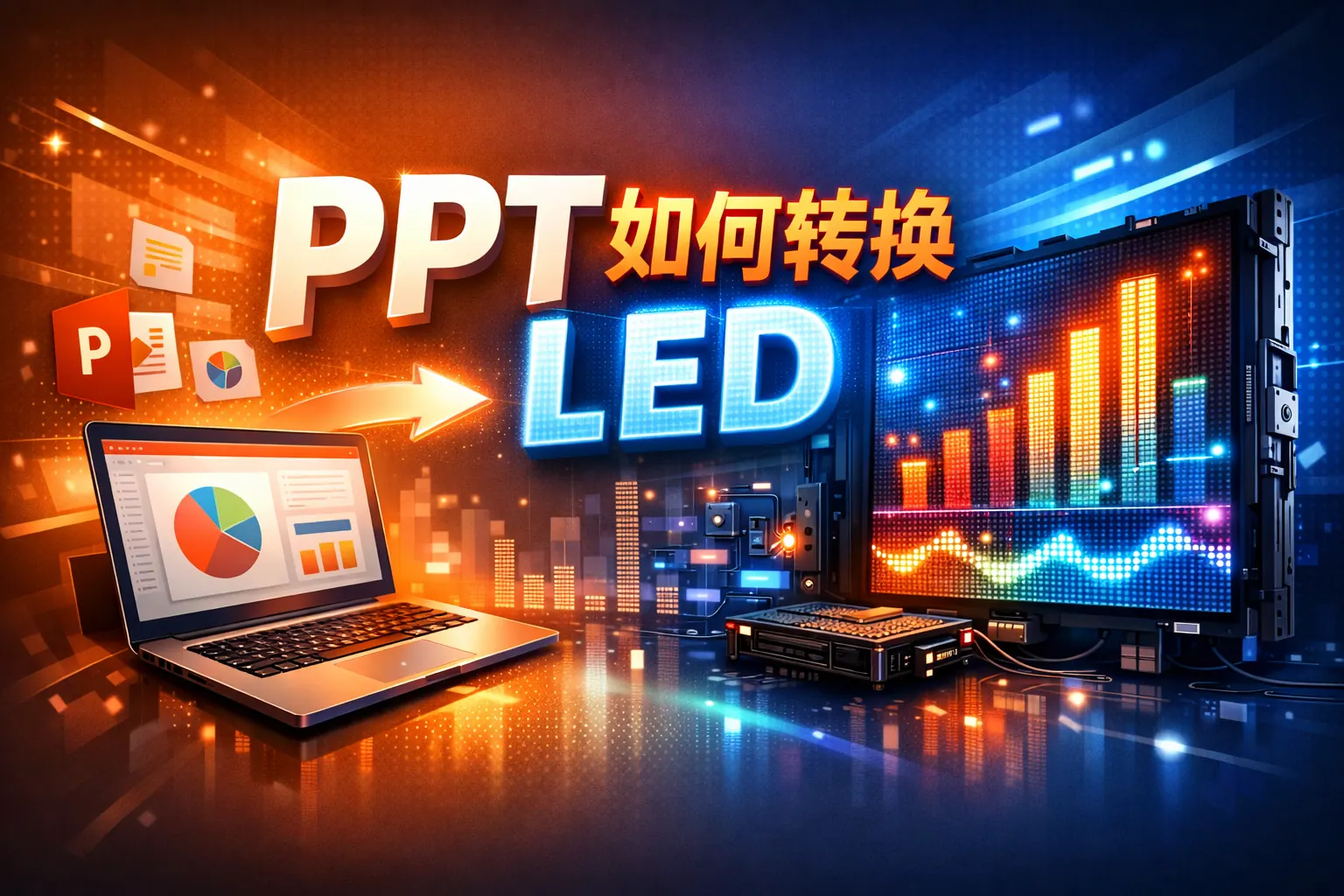 ppt如何转换led